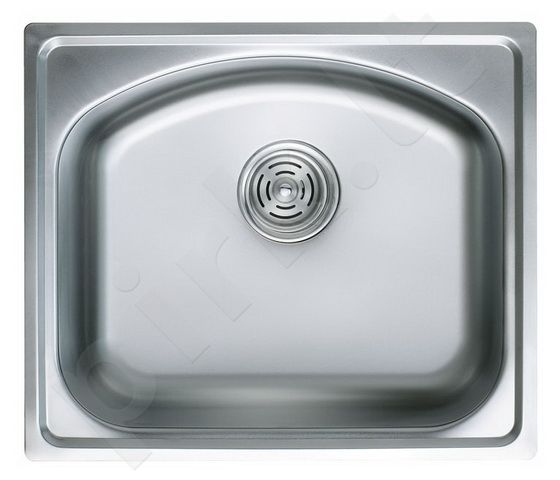 Nerūdijančio plieno plautuvė 6108 su sifonu