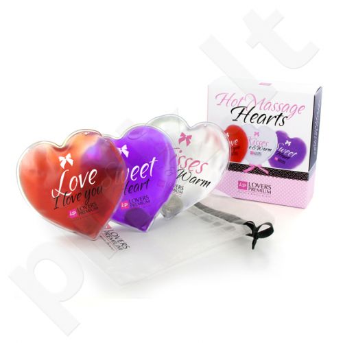 LoversPremium - Hot Massage Hearts (3 pcs)