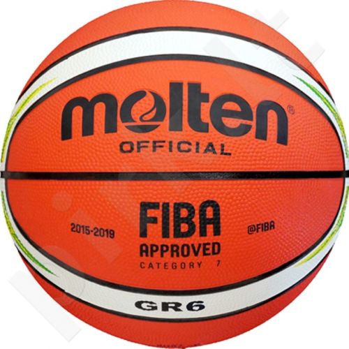 Krepšinio kamuolys Molten rubber BGR6-YG RIO-2016