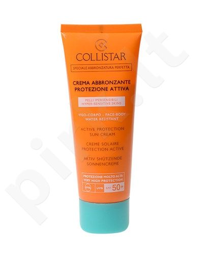 Collistar Active Protection Sun kremas SPF50, kosmetika moterims, 100ml