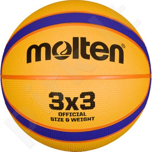 Krepšinio kamuolys Molten rubber 3X3 B33T2000