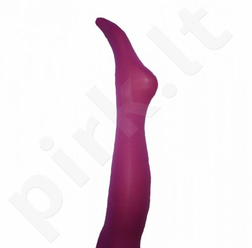 Vienspalvės ryškiai violetinės spalvos pėdkelnės iš mikrofibros 40 denų storio (dydžiai nuo 68 iki 158 cm)