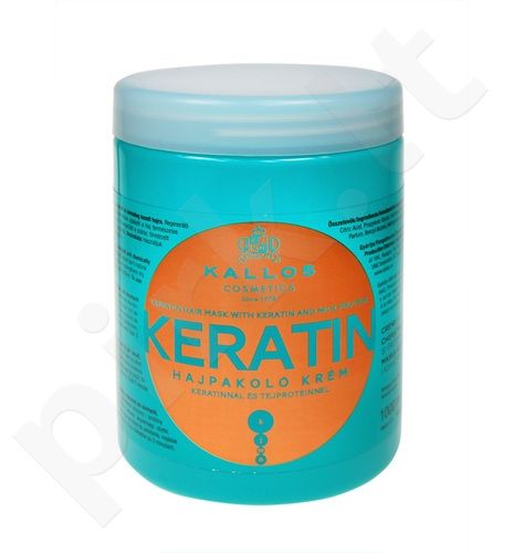 Kallos Cosmetics Keratin, plaukų kaukė moterims, 1000ml