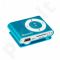 MP3 grotuvas su kortelių skaitytuvu Msonic, ausinės, miniUSB kabelis, mėlynas