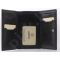 KRENIG Classic 12022 juoda piniginė iš natūralios odos, moterims