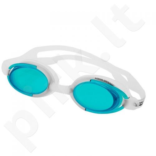 Plaukimo akiniai Aqua-Speed Malibu balta-žalia