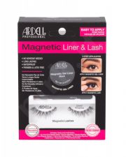 Ardell Demi Wispies, Magnetic Liner & Lash, rinkinys dirbtinės blakstienos moterims, (Magnetic Lashes Demi Wispies 1 pair + Magnetic želė Line 2 g Black + Liner Brush 1 pc), (Black)