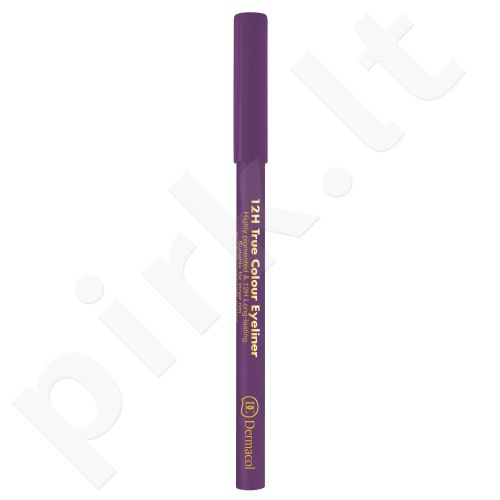 Dermacol 12H True Colour, akių kontūrų pieštukas moterims, 0,28g, (3 Purple)