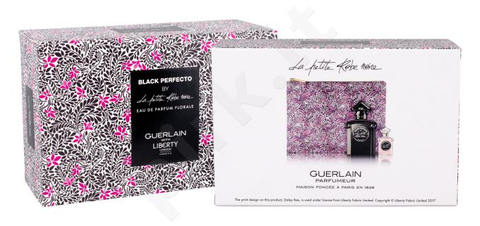 Guerlain Black Perfecto, La Petite Robe Noire, rinkinys kvapusis vanduo moterims, (EDP 50 ml + EDP 5 ml + kosmetika krepšys)