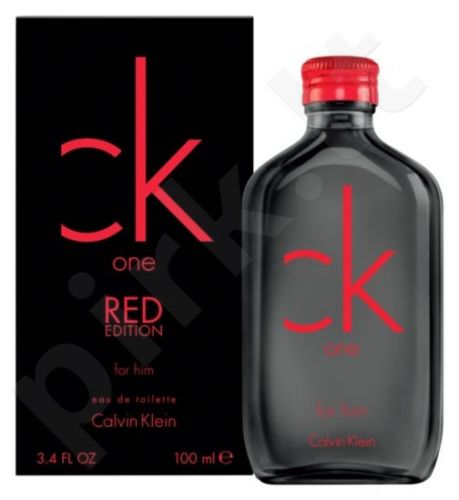 Calvin Klein CK One, Red Edition, tualetinis vanduo vyrams, 100ml