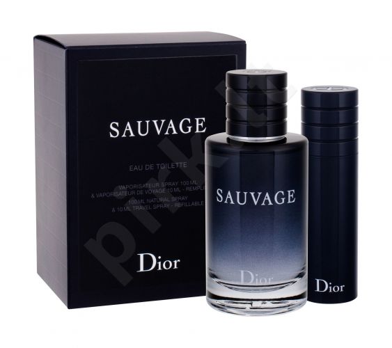 Christian Dior Sauvage, rinkinys tualetinis vanduo vyrams, (EDT 100 ml + EDT 10 ml)