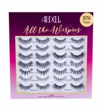 Ardell All The Wispies, Wispies, rinkinys dirbtinės blakstienos moterims, (Lashes 14 pairs + Lash Glue Duo 1 g), (Black)