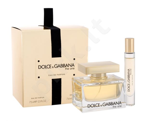 Dolce&Gabbana The One, rinkinys kvapusis vanduo moterims, (EDP 75 ml + EDP 7,4 ml)