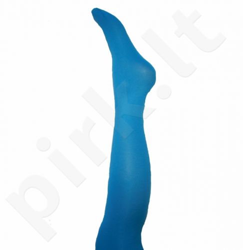 Vienspalvės ryškiai mėlynos spalvos pėdkelnės iš mikrofibros 40 denų storio (dydžiai nuo 68 iki 158 cm)