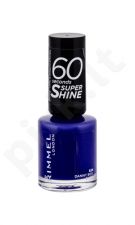 Rimmel London 60 Seconds, Super Shine, nagų lakas moterims, 8ml, (828 Danny Boy, Blue!)