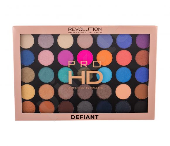 Makeup Revolution London Pro HD, Palette Amplified 35, akių šešėliai moterims, 29,995g, (Defiant)