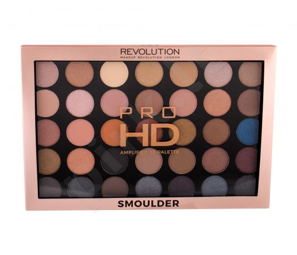 Makeup Revolution London Pro HD, Palette Amplified 35, akių šešėliai moterims, 29,995g, (Smoulder)