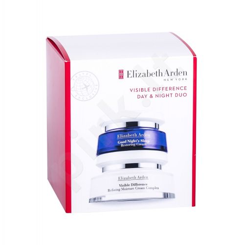 Elizabeth Arden Visible Difference, rinkinys dieninis kremas moterims, (Daily Facial Care 100 ml + Good Night´s Sleep 50 ml)