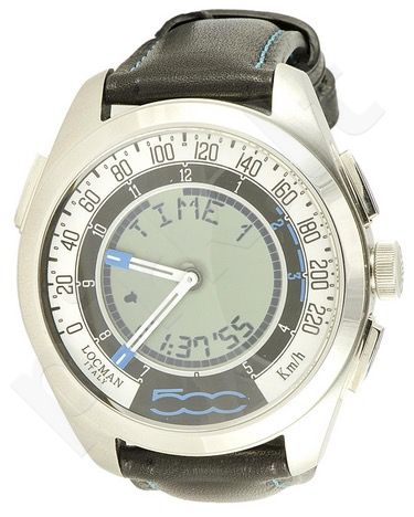 Laikrodis LOCMAN FIAT 500 chronografas LIMITED EDITION BLACK-BLUE 032000WHFKS2PLK_S