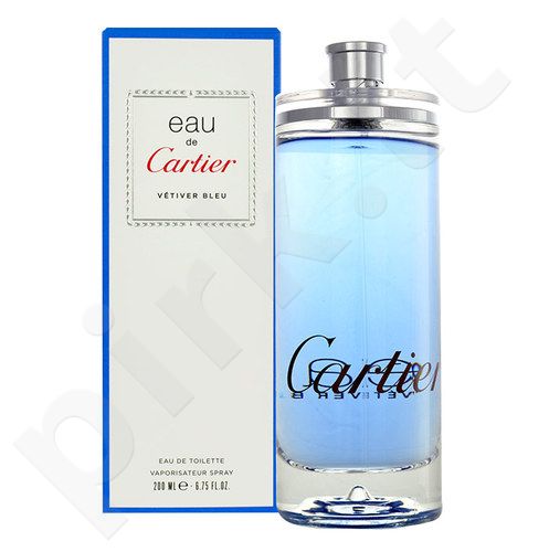 Cartier Eau de Cartier Vetiver Bleu, tualetinis vanduo moterims ir vyrams, 200ml