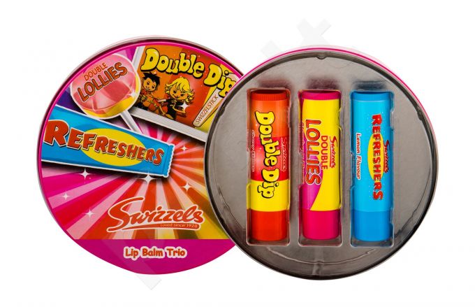 Swizzels Lip Balm Trio, rinkinys lūpų balzamas vaikams, (lūpų balzamas Trio)