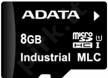 Atminties kortelė Adata Industrial microSDHC 8GB, MLC, nuo -45 iki +85C