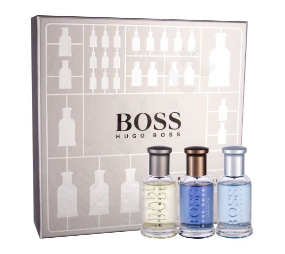 HUGO BOSS Collection, Boss Bottled, rinkinys tualetinis vanduo vyrams, (EDT Boss Bottled 30 ml + EDP Boss Bottled Infinite 30 ml + EDT Boss Bottled Tonic 30 ml)