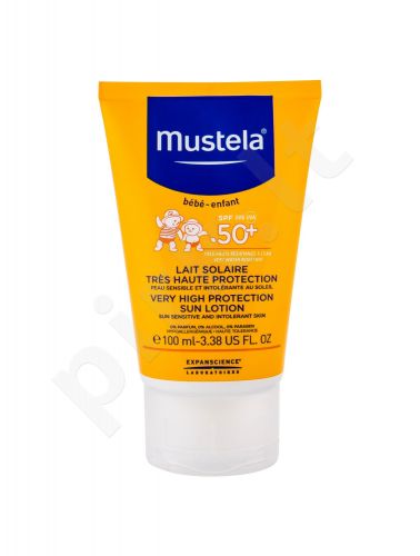 Mustela Solaires, Very High Protection Sun Lotion, Sun kūno losjonas vaikams, 100ml