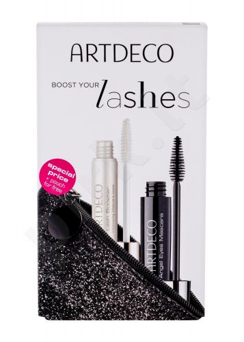 Artdeco Angel Eyes, rinkinys blakstienų tušas moterims, (blakstienų tušas 10 ml + Lash Booster 10 ml + kosmetika krepšys), (1 Black)