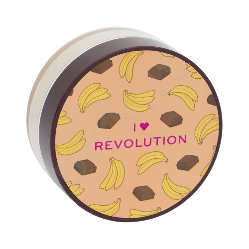 Makeup Revolution London I Heart Revolution, Loose Baking Powder, kompaktinė pudra moterims, 22g, (Chocolate Banana)