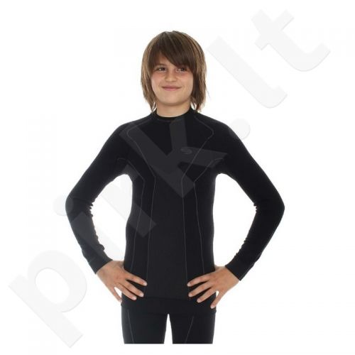 Marškinėliai termoaktyvūs Brubeck Thermo Junior LS11500 juoda