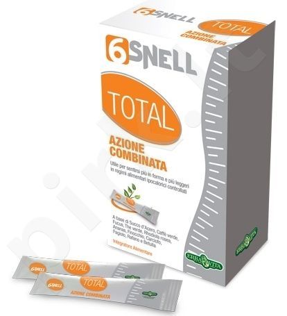 Maisto papildas organizmo valymui -6 Snell Total 20pak.,Erba Vita