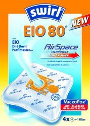 Maišeliai dulkių siurbliams SWIRL EIO80/4 MP3 D.s. filtras