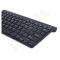 Gembird bluetooth slimline compact keyboard, black, US layout