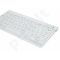 Gembird bluetooth slimline compact keyboard, white, US layout