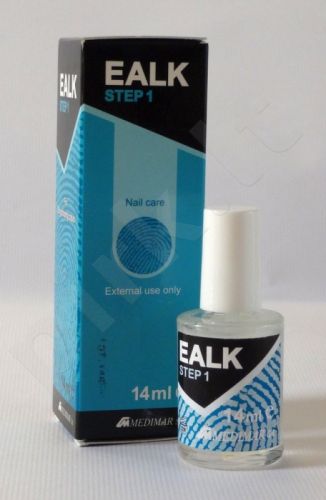Ealk Step 1 priemonė grybelio pažeistiems nagams 14ml