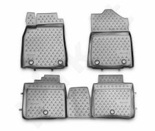 Guminiai kilimėliai 3D LEXUS ES 250/350, 300h 2012-> 4 pcs. /L41012G /gray