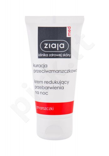 Ziaja Med Anti-Wrinkle Treatment, Smoothing Night Cream, naktinis kremas moterims, 50ml