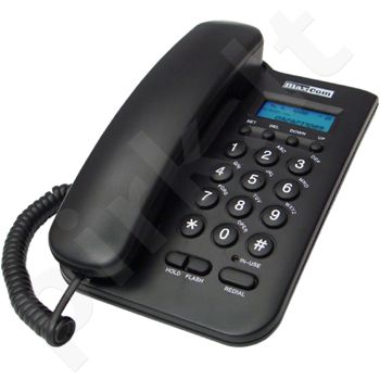 MaxCom KXT100 laidinis telefono aparatas, juodas