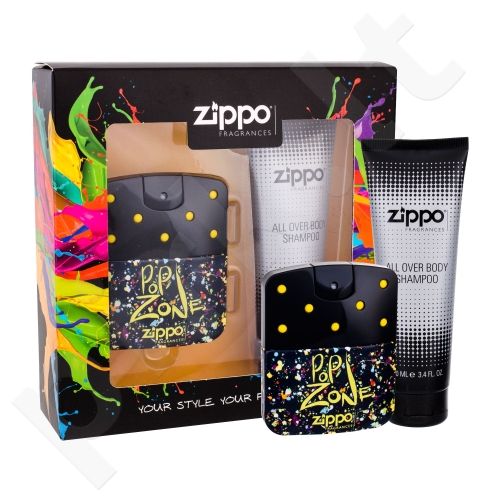 Zippo Fragrances Popzone, rinkinys tualetinis vanduo vyrams, (EDT 40 ml + dušo želė 100 ml)