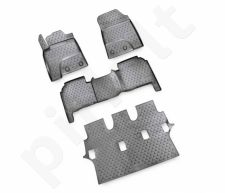 Guminiai kilimėliai 3D LEXUS LX570 2012 -> 7 seats, 4 pcs. /L41030G /gray