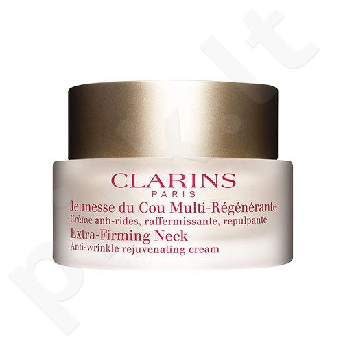 Clarins Extra Firming, Neck Anti-Wrinkle Rejuvenating Cream, kaklo ir dekoltė kremas moterims, 50ml