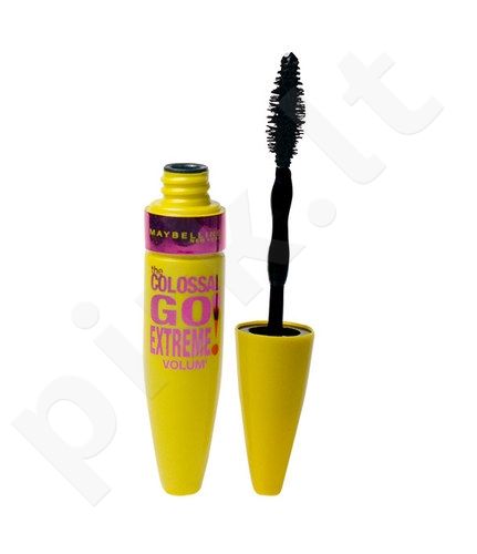 Maybelline Colossal Go Extreme Volum Express, blakstienų tušas moterims, 9,5ml, (Very Black)