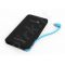 Power bank Colorovo PowerBox Slim 5000 mAh| portable charger, 3 tips, Black
