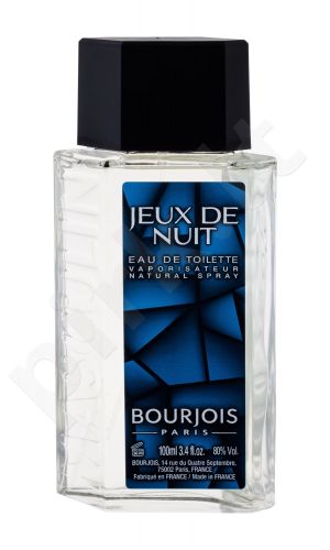 BOURJOIS Paris Masculin Jeux de Nuit, tualetinis vanduo vyrams, 100ml