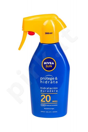 Nivea Sun Protect & Moisture, Supports Skin Barrier, Sun kūno losjonas moterims ir vyrams, 300ml
