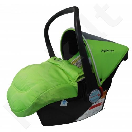 Automobilinė saugos kėdutė AGA DESIGN (0-13 kg) žalia