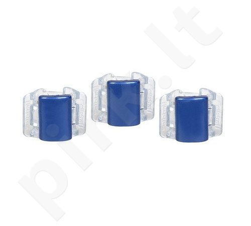 Linziclip Mini, plaukų Clip moterims, 3pc, (Blue Pearl Translucent)