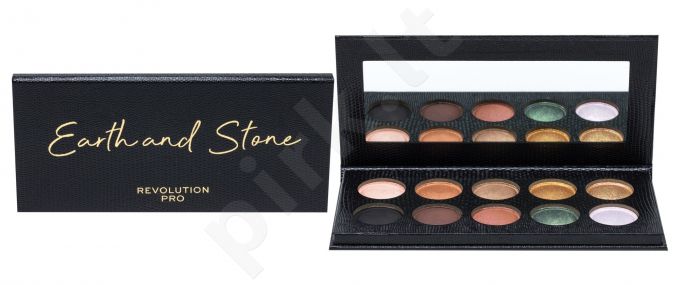 Makeup Revolution London Revolution PRO, Colour Focus Shadow Palette, akių šešėliai moterims, 15g, (Earth & Stone)