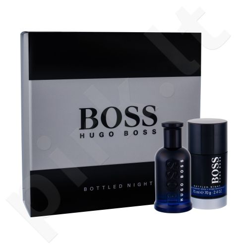 HUGO BOSS Night, Boss Bottled, rinkinys tualetinis vanduo vyrams, (EDT 50 ml + pieštukinis dezodorantas 75 ml)